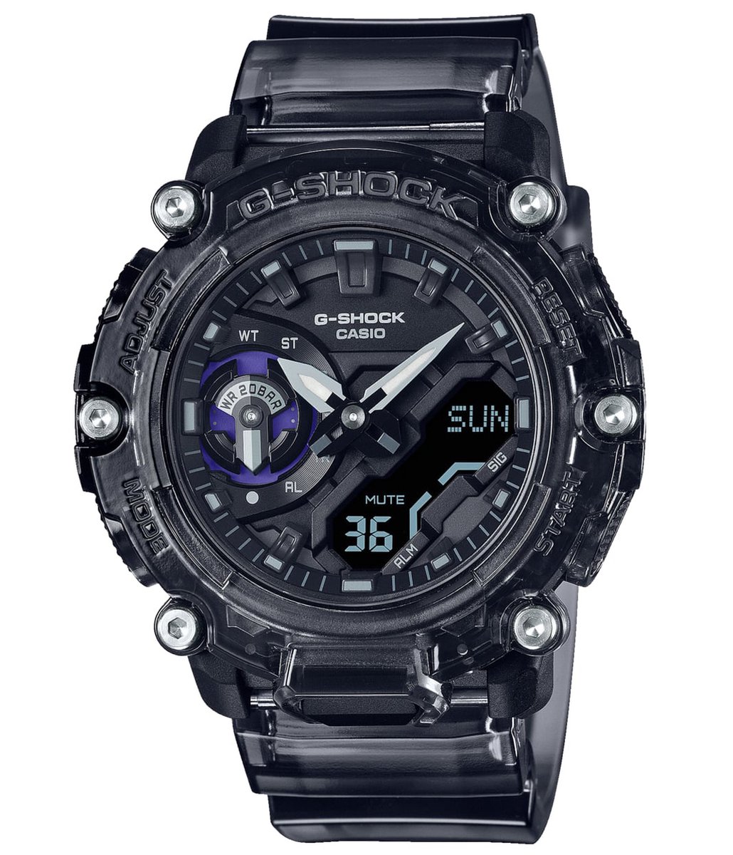 Casio G-Shock GA-2200SKL-8AER Horloge - Kunststof - Grijs - Ø 45 mm