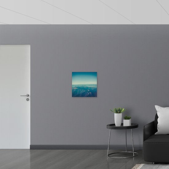 WallClassics - Verre acrylique - Vue sur la Montagnes - Photo 50x50 cm sur verre acrylique (Décoration murale sur acrylique)