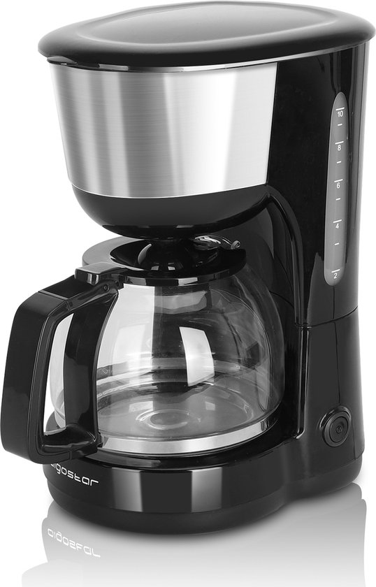 Aigostar Chocolate 30HIK - koffiezetapparaat filterkoffie /Filter-koffiezetapparaat - 1000W - Warmhoudfunctie - 10 kopjes - 1.25L