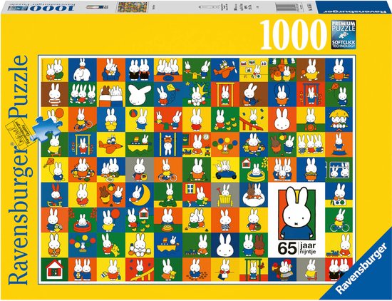 Ravensburger 65 Jaar Nijntje Premium Puzzel - 1000 Stukjes - 50 x 70 cm