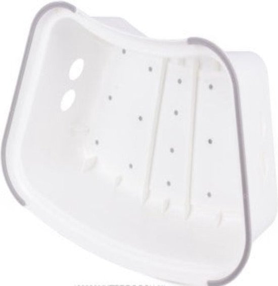 Relaxdays opstapkrukje inklapbaar, XL, opstapje voor caravan, keuken, toiletkrukje, kunststof, 39.5 cm, wit