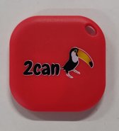 2Can iTrack Easy - Smart Bluetooth Keyfinder - GPS Tracker - Sleutelvinder - Airtag - Geschikt voor Android en IOS - Rood