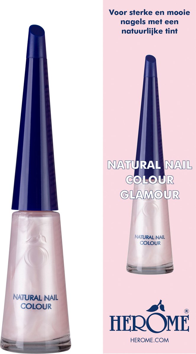 Herome Natural Nail Colour Glamour - verstevigende nagellak met een natuurlijke glans - 10ml.