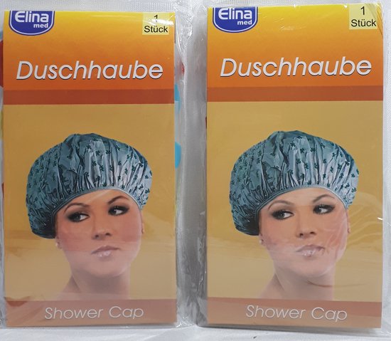 Douchemuts - Dames - Leuke Print - Shower Cap - Haarbescherming - Voordeel Set 2 Stuks - Elina
