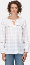 Het Regatta Calluna shirt met ruime mouwen - dames - Coolweave - katoen - Wit