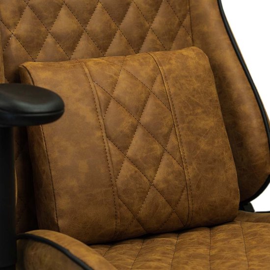 Ranqer Felix Office – Bureaustoel – Ergonomisch – Verstelbaar – PU Leer – Bruin / Tan