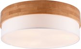 LED Plafondlamp - Plafondverlichting - Trion Sella - E14 Fitting - 3-lichts - Rond - Mat Nikkel/Wit - Aluminium