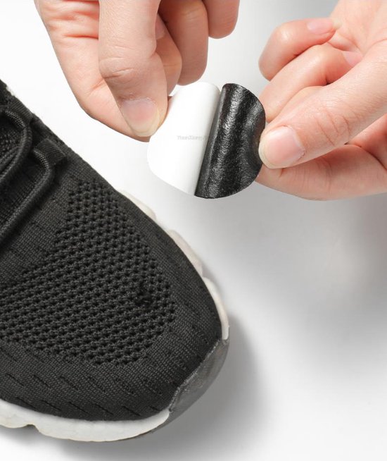 Remplacement de réparation d'orteil de chaussure - Zwart - Set de 6 - Fixation de chaussure trouée - Baskets autocollantes à l'arrière doublées d'anti-abrasion au niveau des orteils - Soins des pieds