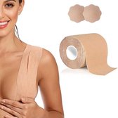 *** 2x Boob Tape + Set gratuit Nipple Covers - Breast Tape - BH tape - 5 cm - Extra Strong - de Heble® ***