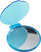 Make-up Spiegeltje - Mini Zakspiegeltje voor in de Handtas - Lichtblauw - Gratis Verzonden
