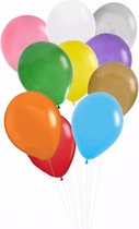 Gekleurde ballonnen 50 stuks diverse kleuren  diameter 26 cm