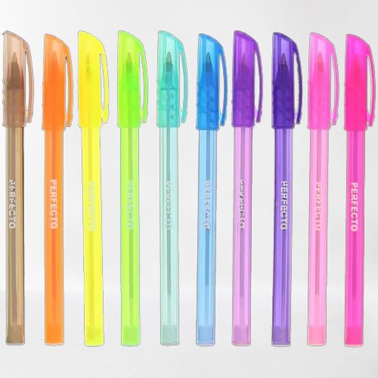 KEYROAD Klassischer Kugelschreiber, Ball Pen Soft Jet, 12 Stück Stifte Set 0 ,7mm, Blau, Einwegkugelschreiber