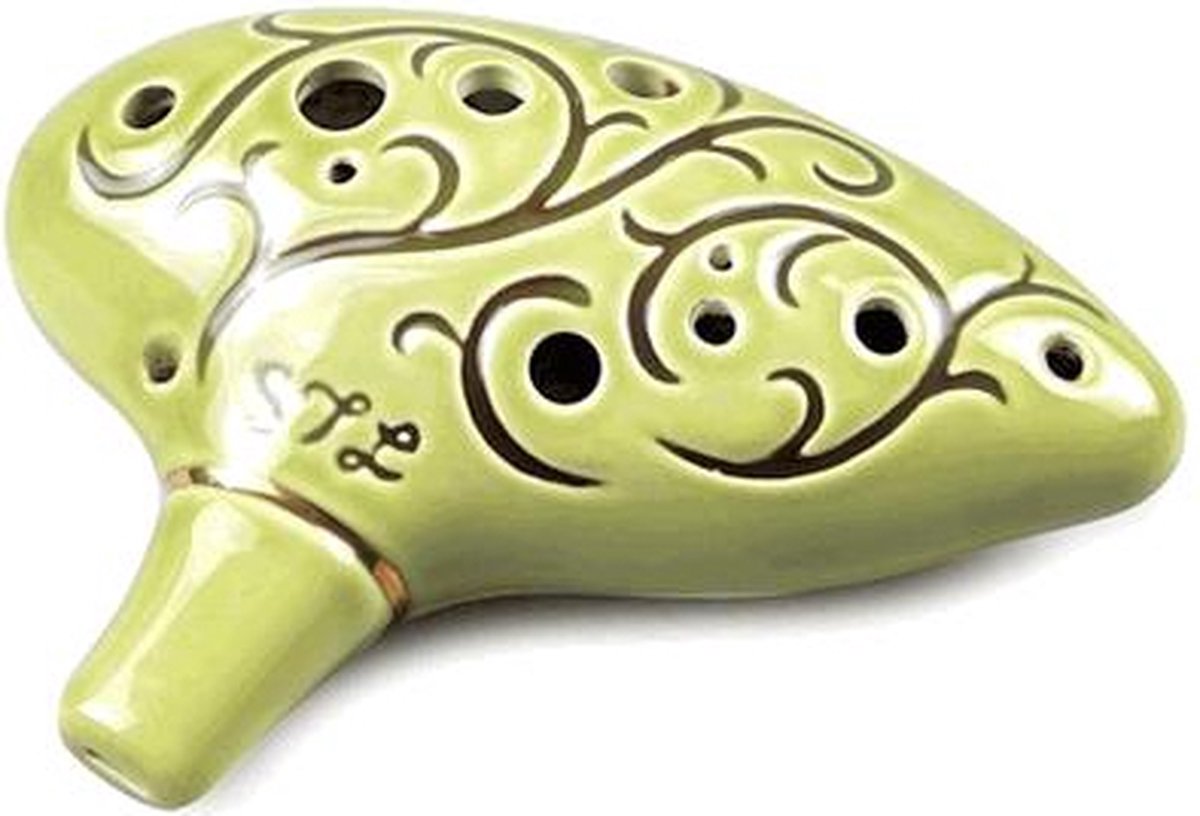 STL Lord of the Rings 'Hobbit' Ocarina Tenor C 12 gaten Keramiek