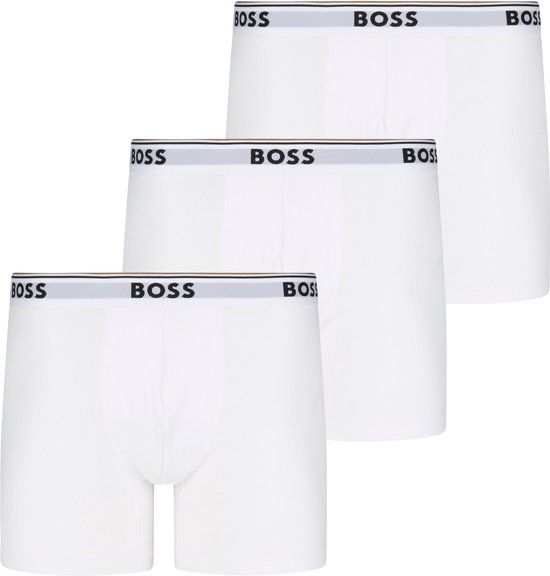 BOSS - Boxershorts Power 3-Pack Wit - Heren - Maat XL - Body-fit