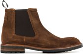 Floris van Bommel Chelsea boots Heren / Boots / Laarzen / Herenschoenen - Suède   - SFM-60020 - Cognac -  Maat 43.5