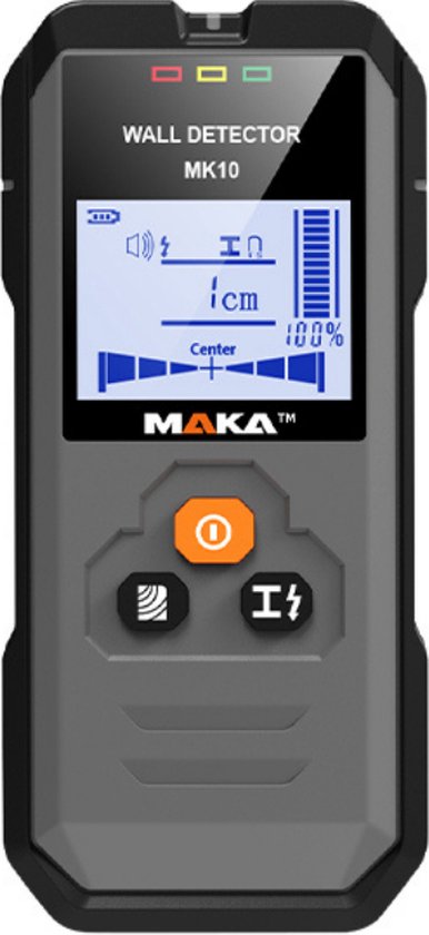MAKA Digitale leidingzoeker - Koper, oranje | zwart | grijs