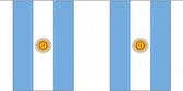 2x Ligne extérieure du drapeau Argentine 3 mètres - Drapeau argentin - Articles de fête des supporters - Décorations et décorations champêtres