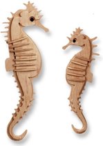 3D Puzzel Bouwpakket Zeepaardjes- hout