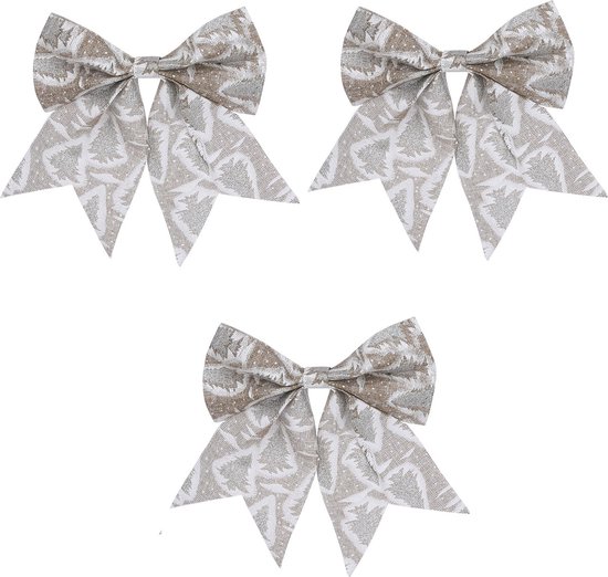 12 Stuks Fluwelen Kerststrikken Roze - 17x14 Cm, Voor Boom, Krans, Cadeau