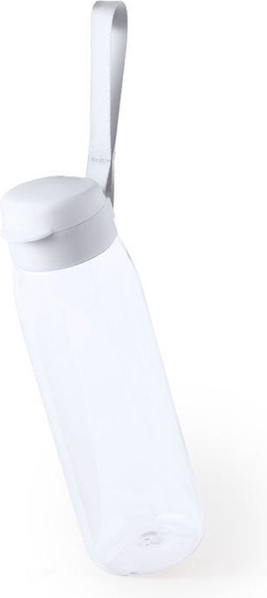 Drinkfles/waterfles 820 ml wit van Tritan kunststof - Sport bidon waterflessen