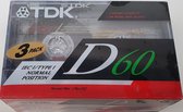 TDK 3-pack High precision cassette D60
