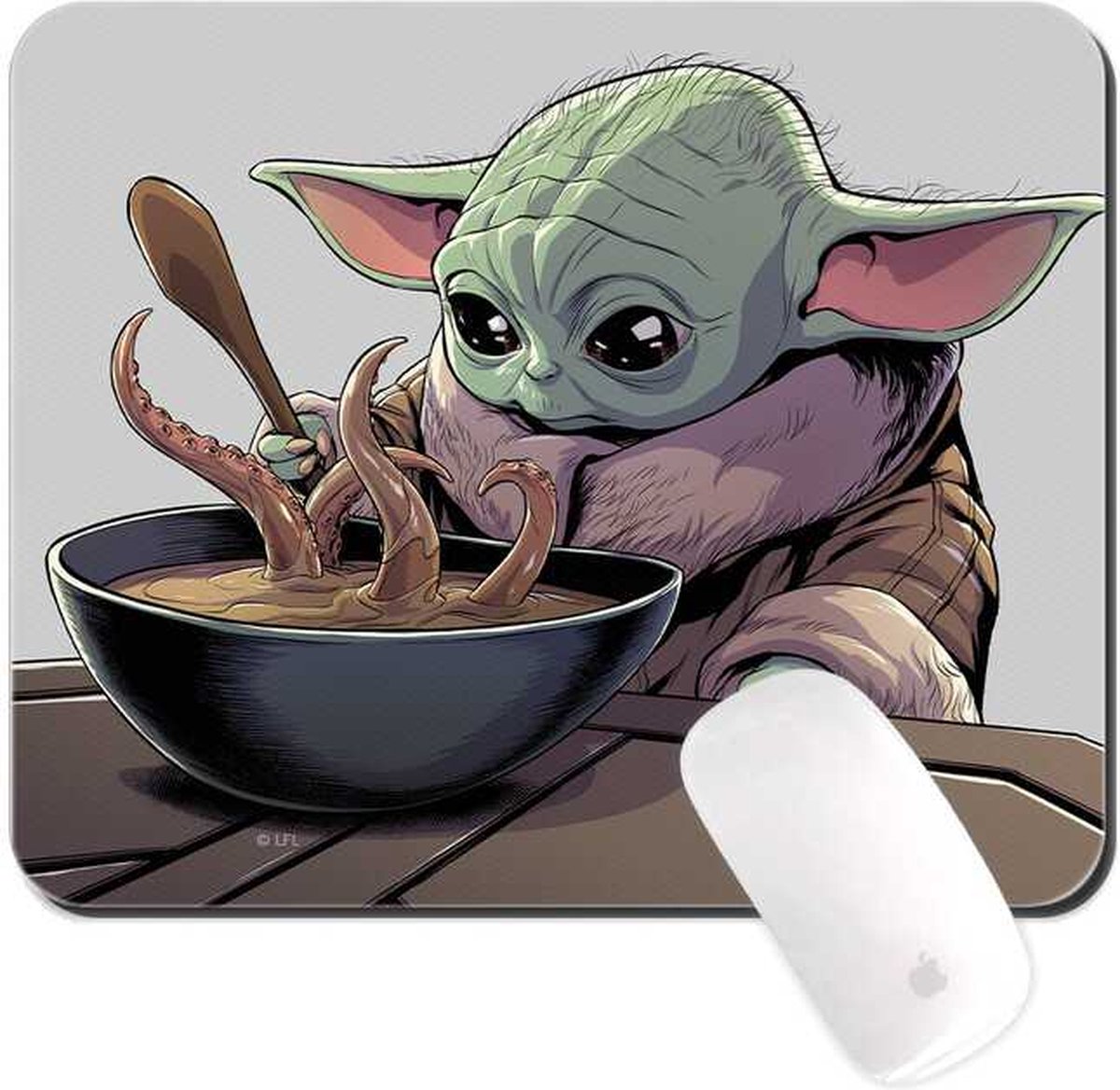 Disney Star Wars Baby Yoda - Muismat 22x18cm 3mm dik