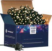 Lumières de Éclairage de Noël Springos | Intérieur & Extérieur | 90 m | 1500 LED | Blanc chaud