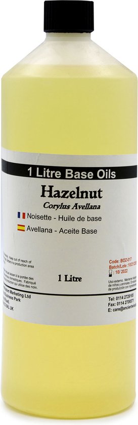 Basis Olie - Hazelnootolie - 1 Liter - Aromatherapie