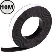Nassauproducts® - Magneetband met Plakstrip - 10 Meter Lang - Magneetstrip - Magneet Tape -  Zelfklevend - Zwart