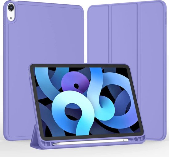 iPad Air 3 Hoesje - Tri-Fold Case - Paars - Geschikt voor de Apple iPad Air  3e... | bol.com