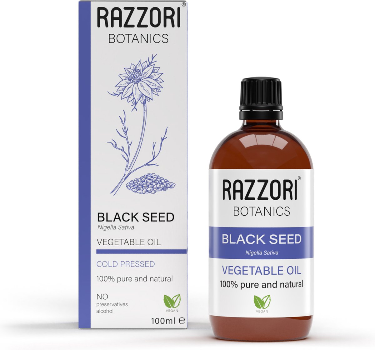 Biologisch Zwarte Komijnzaadolie (Black Seed Oil) 100ml (Koudgeperst) - 100% Puur & Natuurlijk