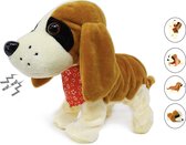 Interactieve Speelgoed Hond - Beagle - Pluchen Knuffel - 7 verschillende kunstjes - Clap dog- 29CM (incl. batterijen)