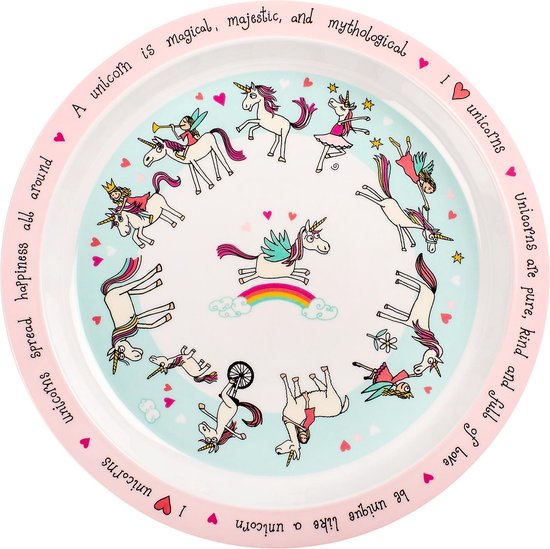 Eenhoorn kinder melamine bord - Tyrrell Katz van Tyrrell Katz — afbeelding 2