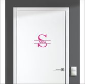 Sticker pour porte avec nom - Sofia - Rose