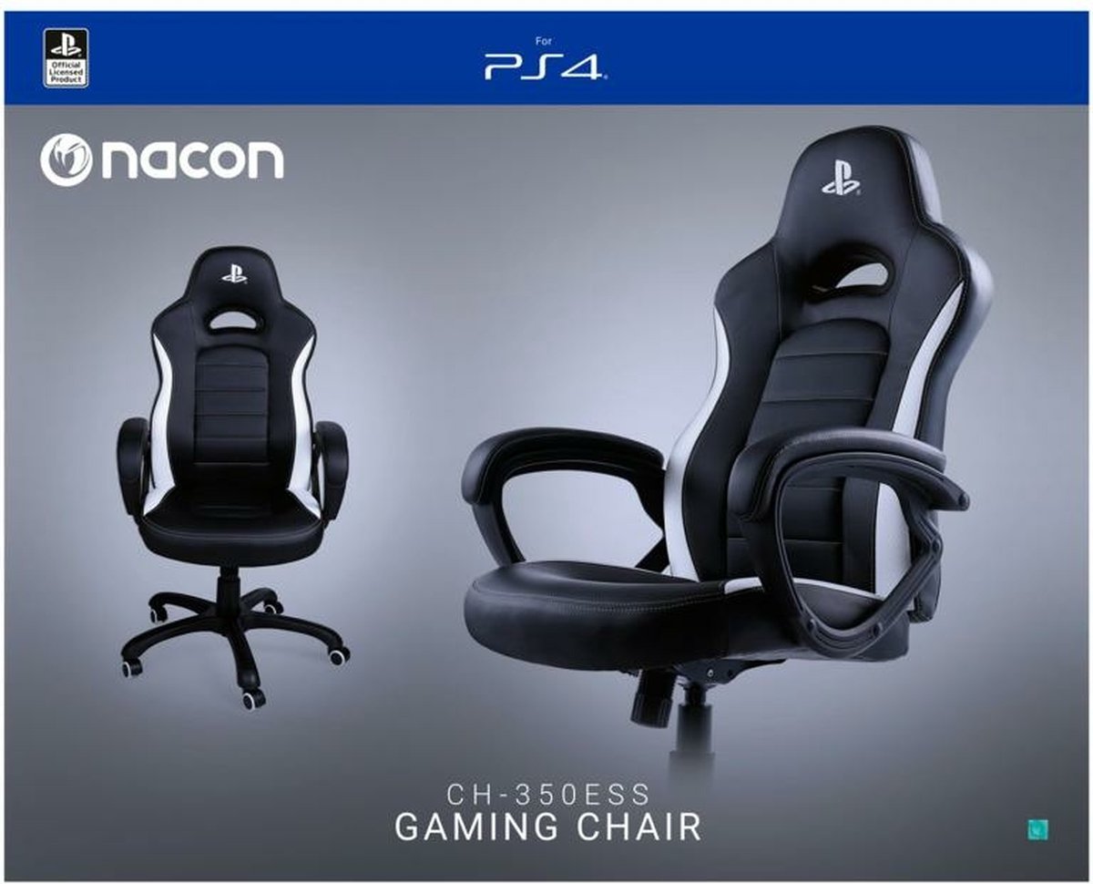 Zeeslak Antibiotica ik ontbijt Nacon CH350ESS Gaming Stoel - Officieel gelicenseerde PlayStation stoel -  Zwart/Wit | bol