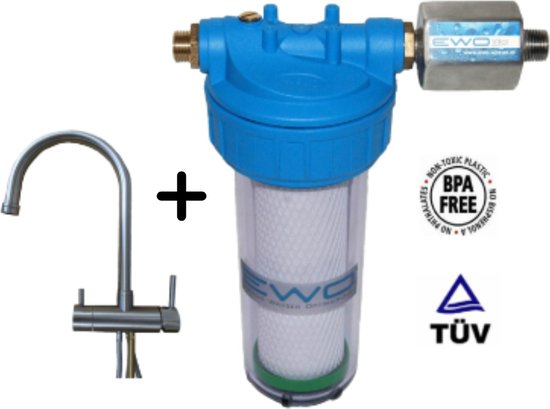 Waterfilter Onder de Gootsteen - 6-Traps Roestvrij Staal, Geen Boren Waterfilter Onder de Gootsteen - 6-Traps Roestvrij Staal, Geen Boren