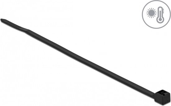 Kabelbind warmtebestendig l 100 x w 2,5 mm zwart 100 stuks