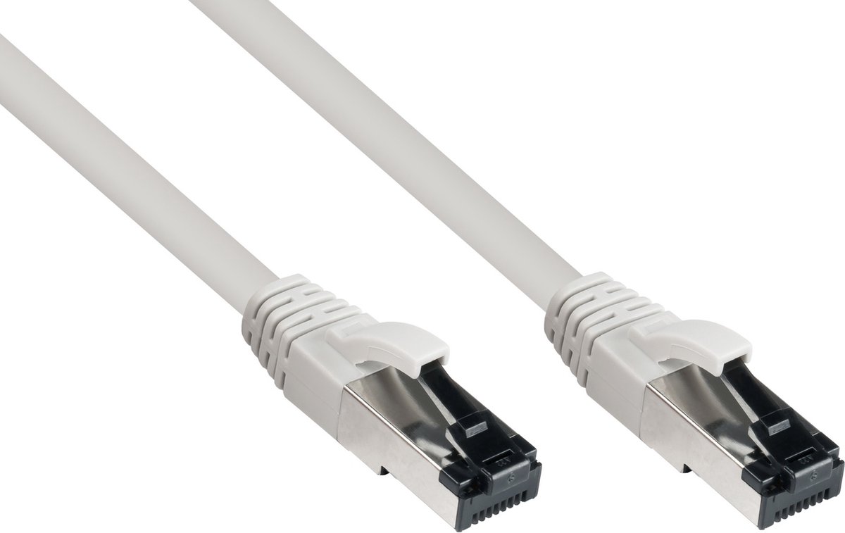 S/FTP CAT8.1 40 Gigabit netwerkkabel / grijs - LSZH - 1 meter