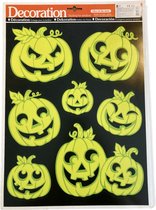 Halloween raamstickers | scary pumpkins I *Glow in the Dark*