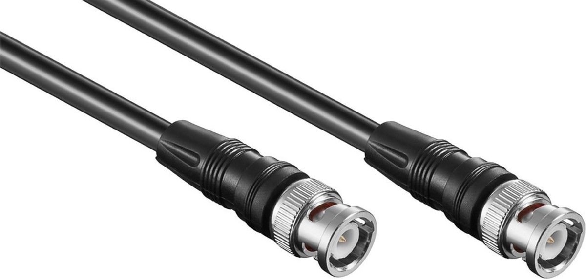 BNC (m) - BNC (m) kabel - RG58 - 50 Ohm / zwart - 0,50 meter