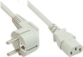 Câble d'alimentation C13 (droit) - CEE 7/7 (coudé) - 3x 0/ gris - 1,8 mètre