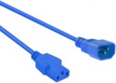 C13 - C14 stroomkabel voor UPS/PDU - 3x 0,75mm / blauw - 1 meter