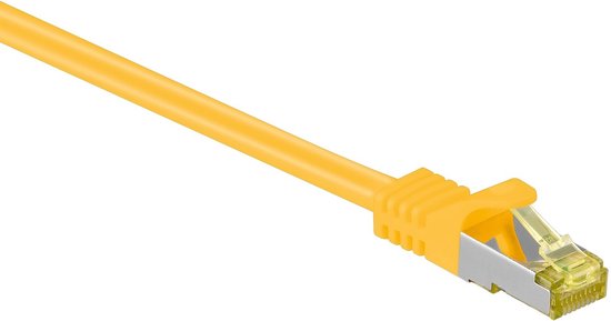 S/FTP CAT7 10 Gigabit netwerkkabel / geel - LSZH - 50 meter
