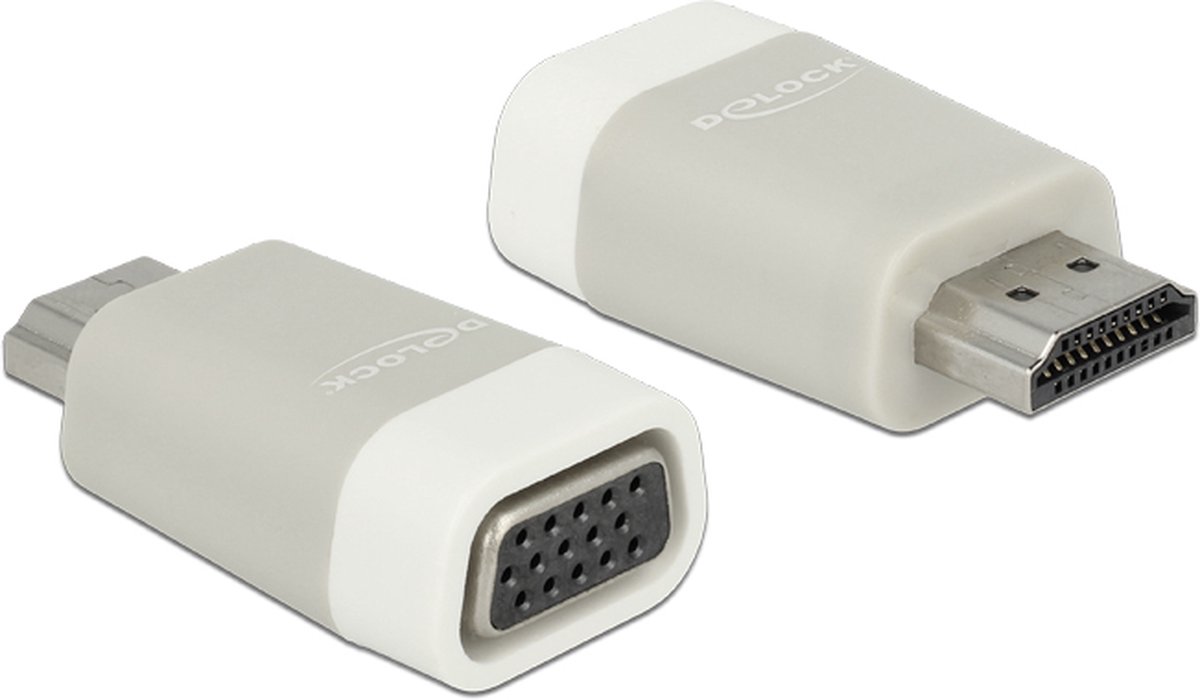 Premium HDMI naar VGA adapter - compact / grijs