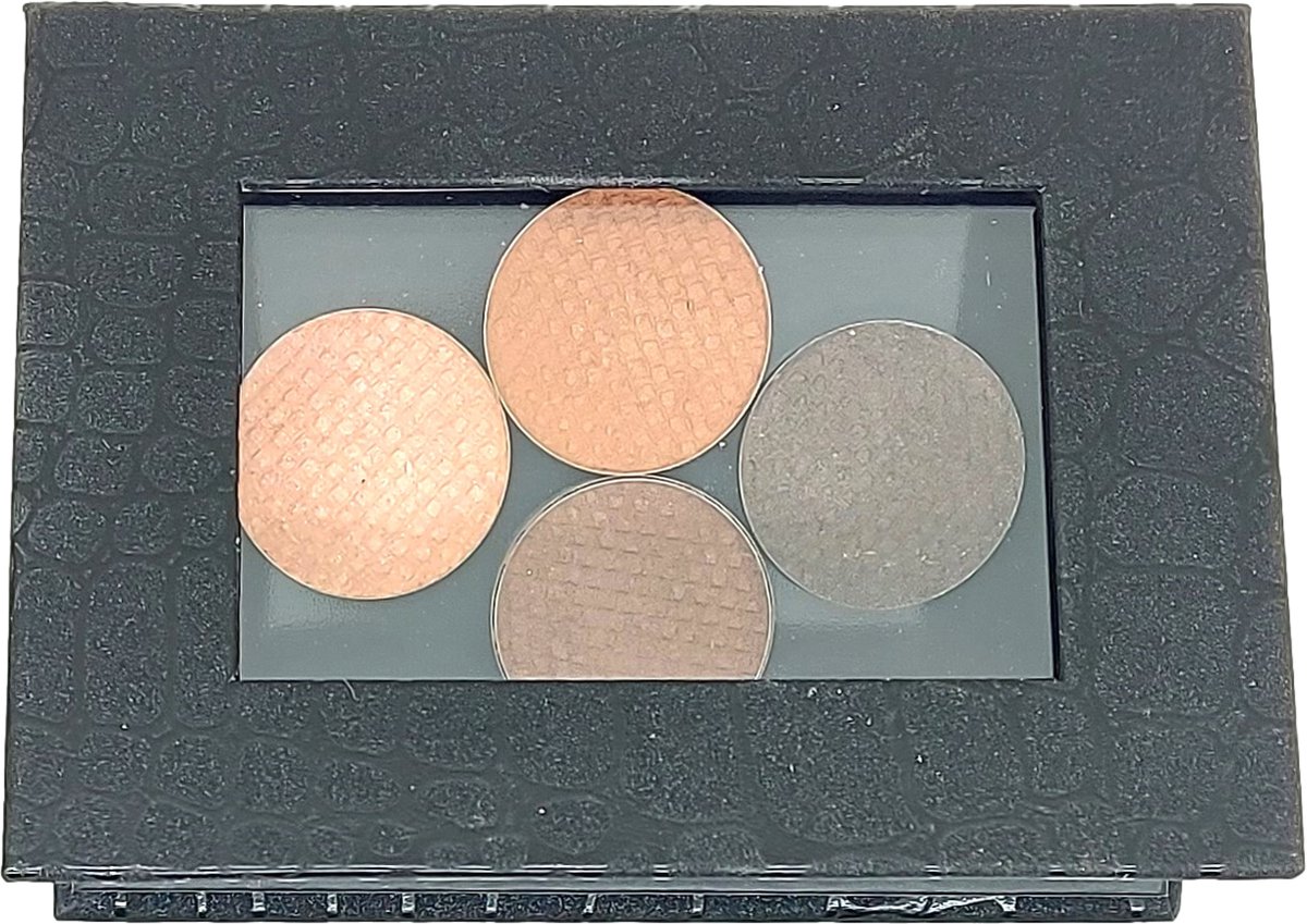 Pressed Mineral Eyeshadow | Classic Brown Range | Expresso, Caramel, Amber & Nude | Comes with an eco-friendly magnetic palette