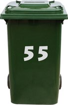Autocollant Kliko / Autocollant poubelle - Numéro Kliko x 25 - Grijs clair