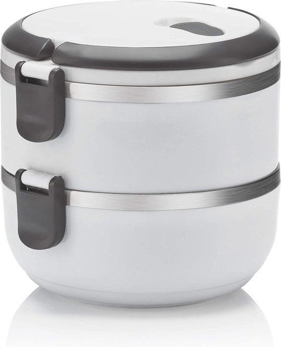 Snackbox Met Audi Logo Audi Lunchbox 3292200600 - Roestvrij Staal, Zwart, 400 Ml, Houdt Eten 6 Uur Warm Officiële Audi Accessoire