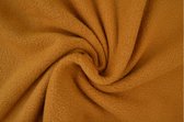 10 meter fleece stof - Donker okergeel - 100% polyester