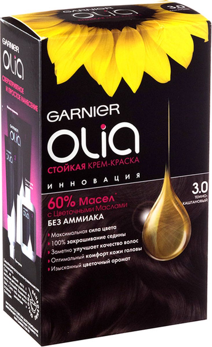 Garnier Olia 3.0 Donker bruin - Haarverf zonder ammoniak