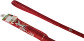 CAMON Fashion Hondenlijn / Hondenriem - PU - Rood met Slangenmotief - Breedte: 15 mm - Lengte: 120 cm